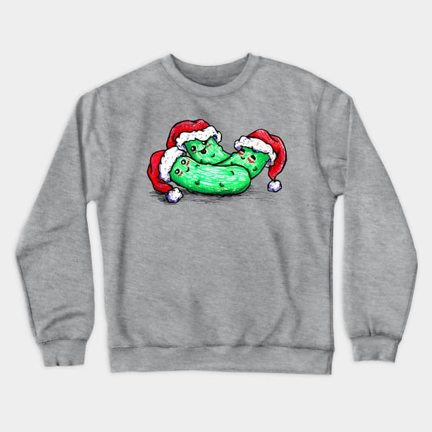 Christmas Pickles Crewneck Sweatshirt by Thedustyphoenix